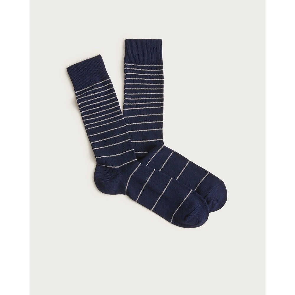 J.crew Microstripe socks One Size soft cotton blend